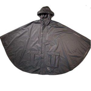 Black PUMA EVO Poncho Hooded Cape, Size Medium